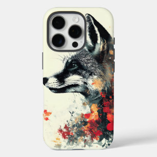 Boho Floral Fox Wildlife Nature iPhone 16 Pro Case