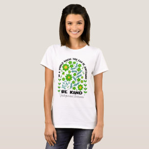 Boho Floral Gastroparesis Awareness Be Kind T-Shirt
