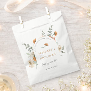 Boho Floral Greenery Botanical Wedding Favours Favour Bag