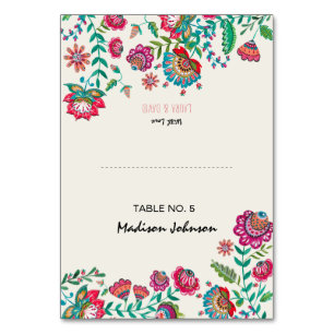 Boho Floral   Guest name settings   Place Card