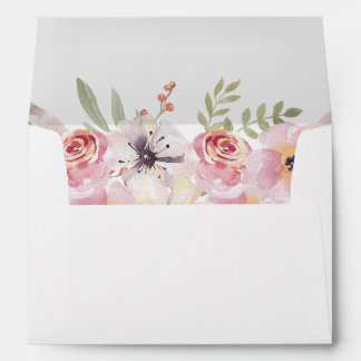 Boho Floral Invitation Envelope