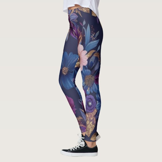 Boho Floral Leggings (Left)