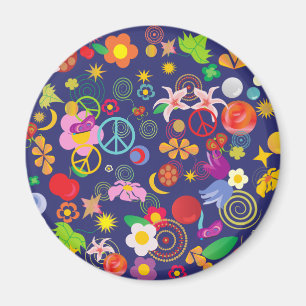 Boho floral magnet