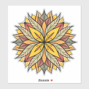 Boho Floral Mandala Colourful