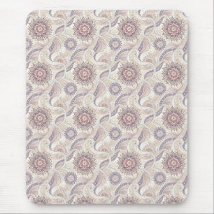 Boho Floral Mandala Spiritual Design Pattern Mouse Pad