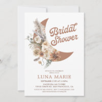 Boho Floral Moon Bridal Shower