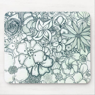 Boho Floral Mousepad