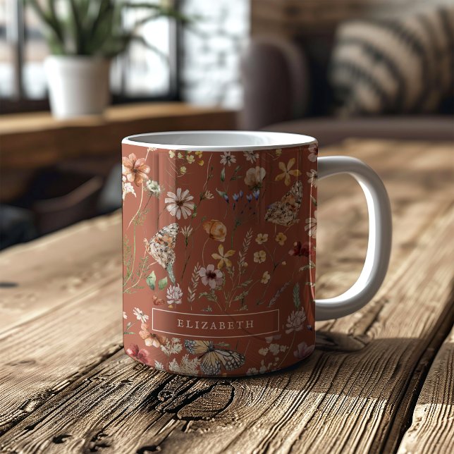 Boho Floral Mug (Boho Floral Mug
)