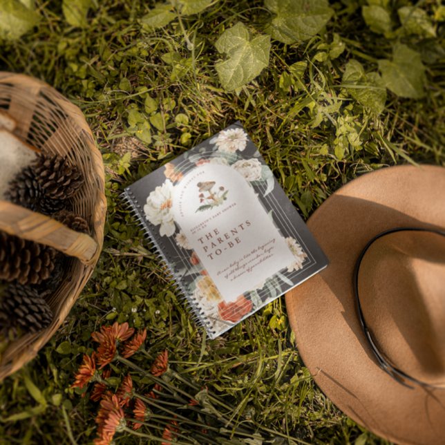 Boho Floral Mushroom | Baby Shower Guest Book (Creator Uploaded)