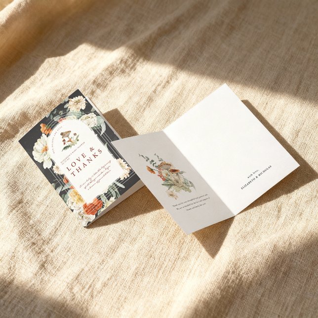 Boho Floral Mushroom | Baby Shower Thank You Card (Creator Uploaded)