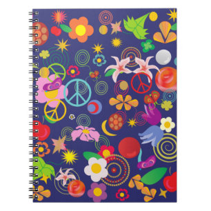 Boho floral notebook
