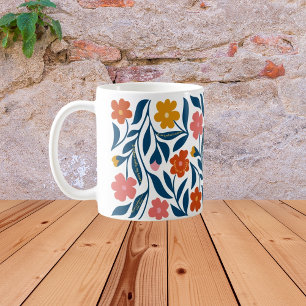 Boho Floral Nurse, RN Graduation Gift for Her Coffee Mug