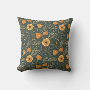Boho Floral Pattern Cushion