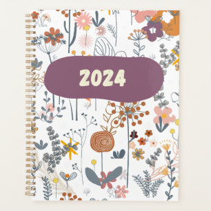 Boho Floral Pattern Planner