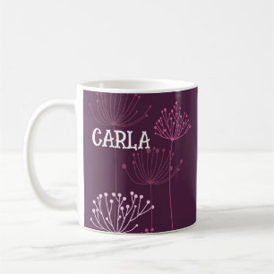BOHO FLORAL PERSONALIZED COFFEE MUG