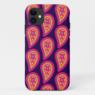 Boho Floral Pink Motif iPhone 11 Case