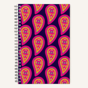 Boho Floral Pink Motif Notebook