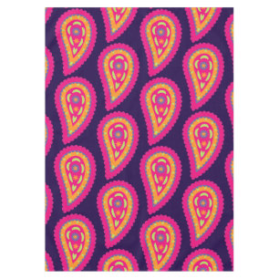 Boho Floral Pink Motif Tablecloth