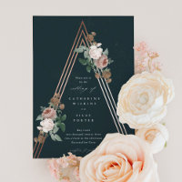 Boho floral pyramid structural wedding