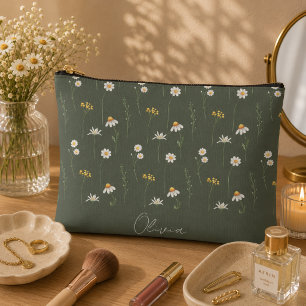 Boho Floral Rainbow Accessory Pouch