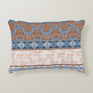 Boho Floral Stripes: Ethnic Seamless Collection Decorative Cushion