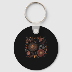 Boho Floral Subtle Anti Trump Hidden Message Flowe Key Ring