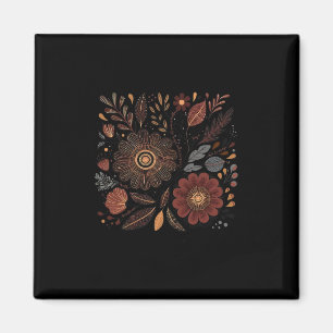 Boho Floral Subtle Anti Trump Hidden Message Flowe Magnet