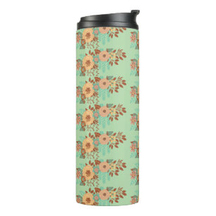 Boho Floral Thermal Tumbler