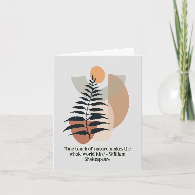 Boho Floral Watercolor Art Enthusiasts Card (Front)