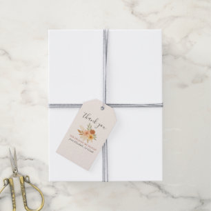 Boho Floral Watercolor Teacher Thank You Gift Tags