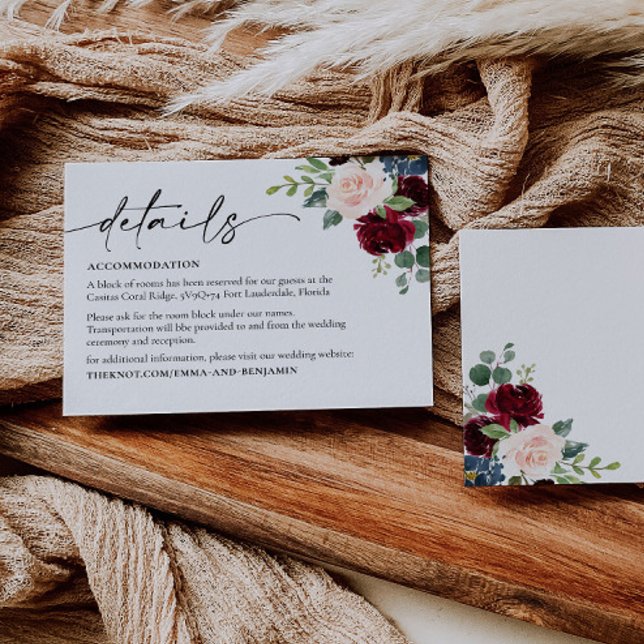 Boho Floral Wedding Enclosure Card (Creator Uploaded)