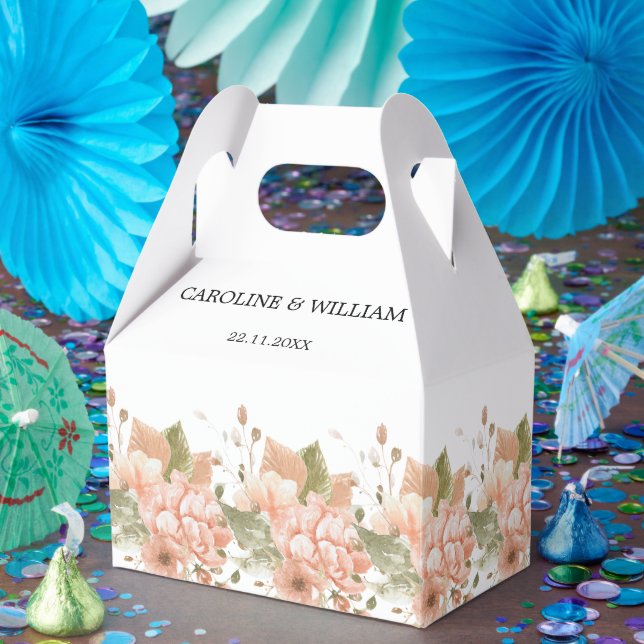 Boho Floral Wedding Favour Box (Party)