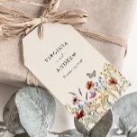 Boho Floral Wedding Gift Tags<br><div class="desc">This stylish & elegant wedding napkin features gorgeous hand-painted watercolor wildflowers arranged as a lovely bouquet perfect for spring,  summer,  or fall weddings. Find matching items in the Beige Boho Wildflower Wedding Collection.</div>