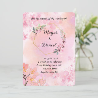 Boho Floral Wedding Invite This Season