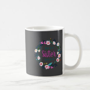 Boho Floral Wreath Sister Ever  Coffee Mug