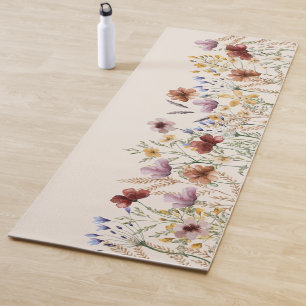 Boho Floral Yoga Mat