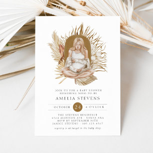 Boho Florals Baby Shower Invitation