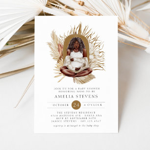 Boho Florals Baby Shower Invitation