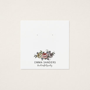 Boho Florals Earring Jewellery Display Cards