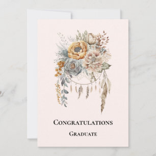 Boho Flower Bouquet in Neutral Colours Graduation