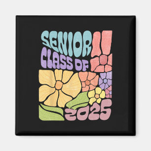 Boho Flower Cl Of 2025 Senior 2025 Grad 25 Back To Magnet