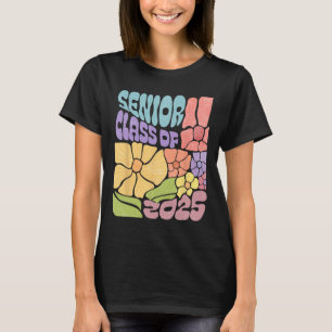 Boho Flower Cl Of 2025 Senior 2025 Grad 25 Ck To S T-Shirt