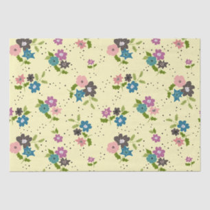 Boho Flower Clusters Tissue Paper