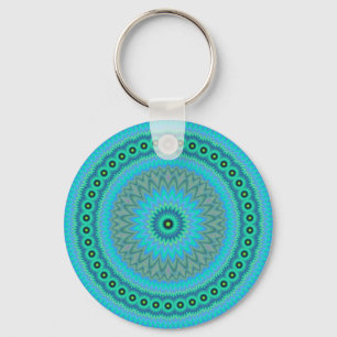 Boho flower key ring