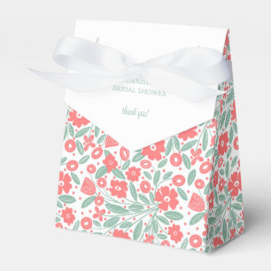 Boho Flower Pattern Bridal Shower Favour Box