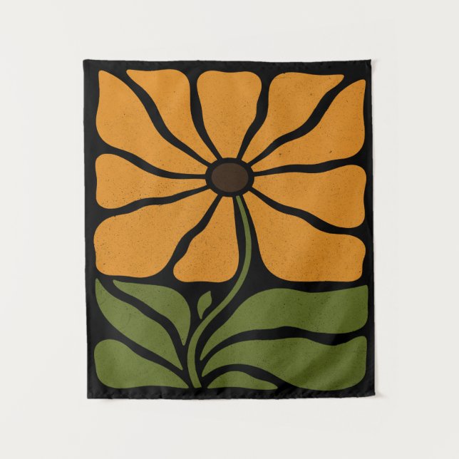 Boho Flower Tapestry (Front)