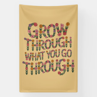 Boho Flower Typography Motivational Teacher Gift Banner