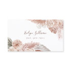 Boho flowers business card