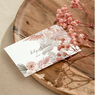 Boho flowers business card