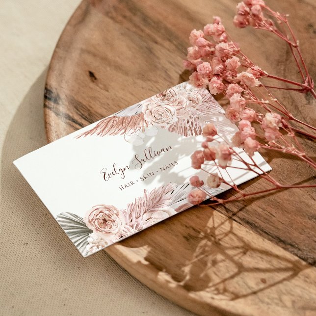 Boho flowers business card (Creator Uploaded)